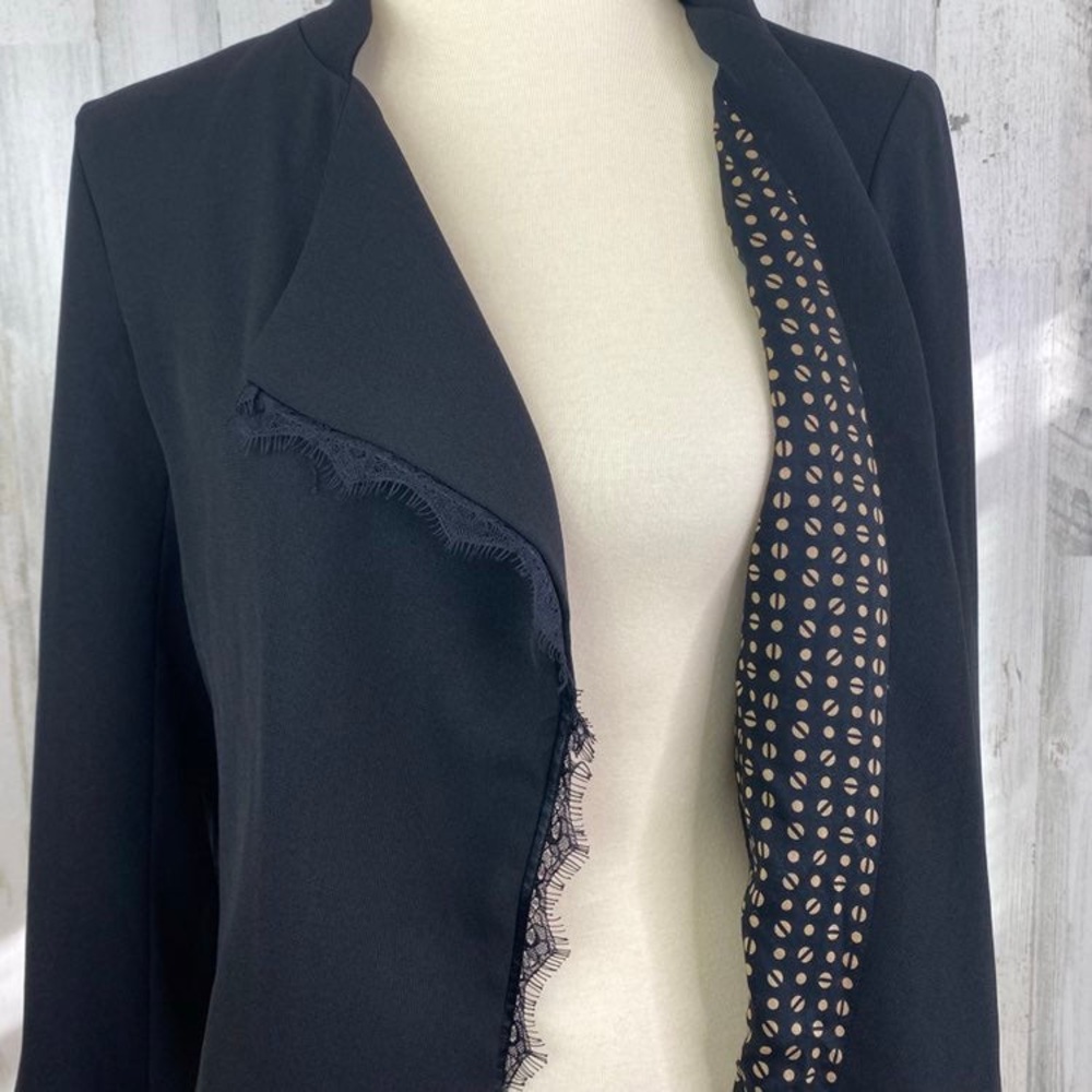 Anthropologie Elevenses Dimmet Drape Topper Blazer - Picture 4 of 6